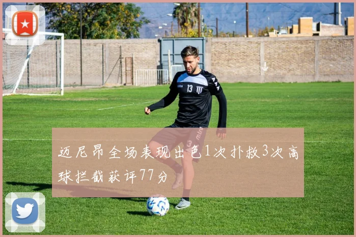 迈尼昂全场表现出色1次扑救3次高球拦截获评77分